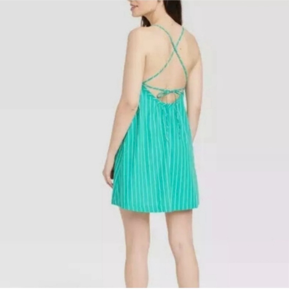 Sleeveless Shift Mini Dress green  -A New Day